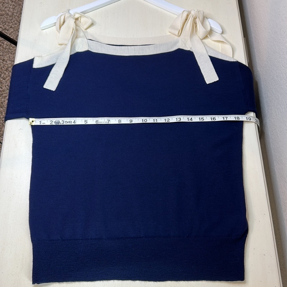 J.Crew Merino Wool‎ Tie Shoulder Sweater Size Small - Picture 7 of 11